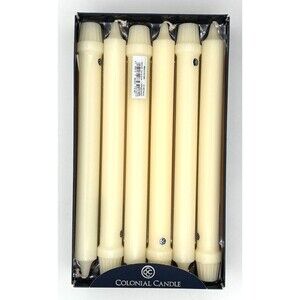 Colonial Candles Classic 10 inch Classic-Ivory Candle Stick Set of 12 #NCC10 New